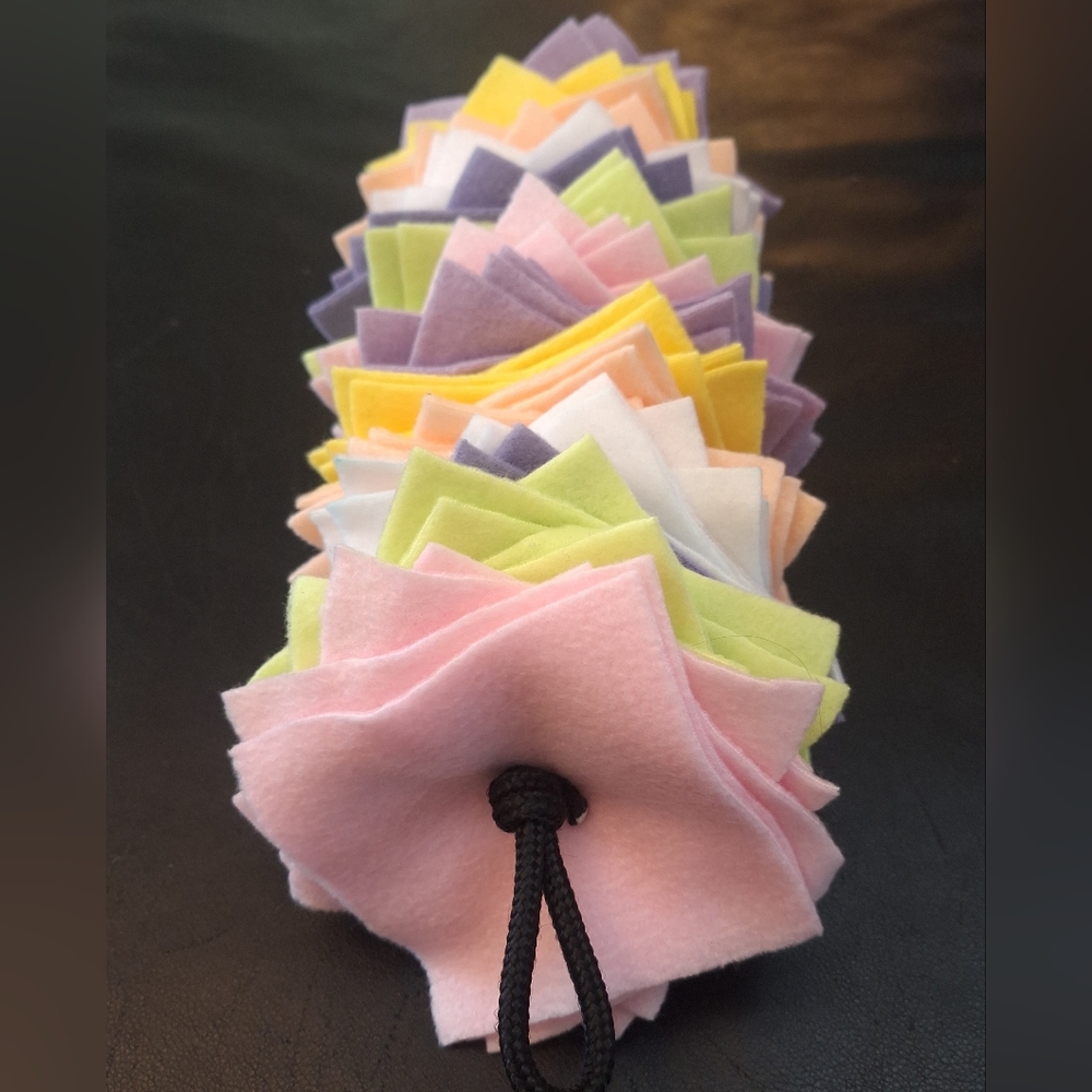 Square Snuffle Rope, Treat Dispenser, Enrichment Puzzle Dog Toy